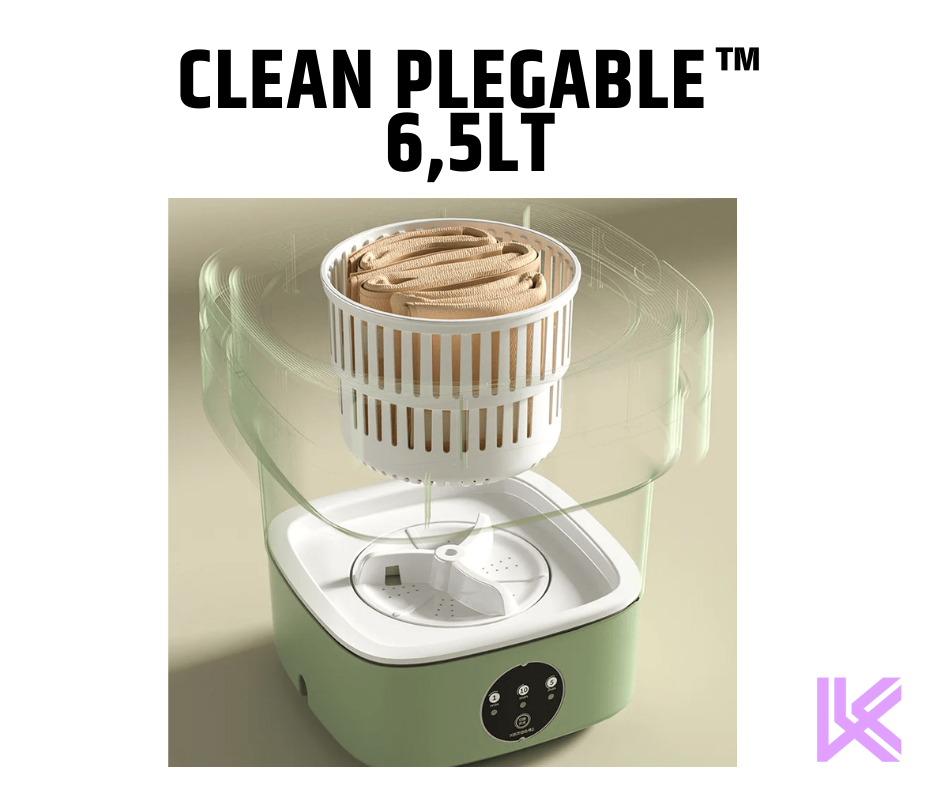 ✨🧺LAVADORA CON CENTRIFUGA PLEGABLE🧼6.5 Litros